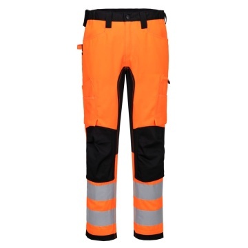 Pantaloni de lucru Hi-Vis Eco Stretch CD848 WX2, cu buzunare multiple - Img 3