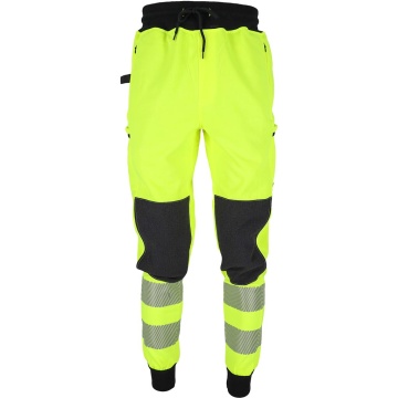 Pantaloni de lucru in talie Bremmen Hi-Vis, pentru barbati, din bumbac si poliester, cu insertii Rip-Stop, pentru logistica si industrie - Img 2