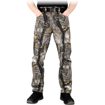 Pantaloni de lucru in talie Corner Summer, de barbati, din bumbac, croiala regular, rezistenti la rupere, de vara, camuflaj verde