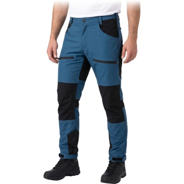 Pantaloni de lucru in talie HOBBER, insertii elastice, buzunare cu fermoar, material Canvas si Oxford 600D - Img 5