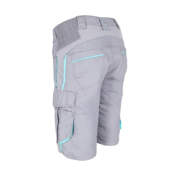 Pantaloni de lucru scurti dama FWNA, twill cu elastan, talie elastica, buzunare multiple - Img 10