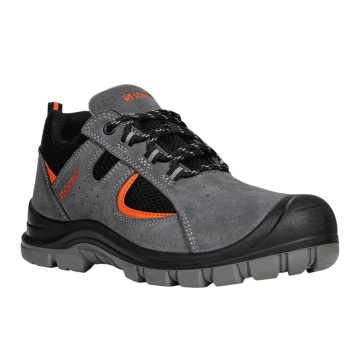 Pantofi de lucru Kastor 2.0 Grey Low O1, fara bombeu, piele, toamna/vara, brant detasabil si antistatic - Img 3