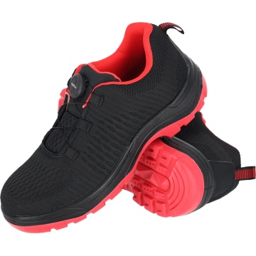 Pantofi de protectie FLY-ROL SB, material textil tricotat, bombeu otel 200 J, talpa antiderapanta, cu snur si mecanism de reglare