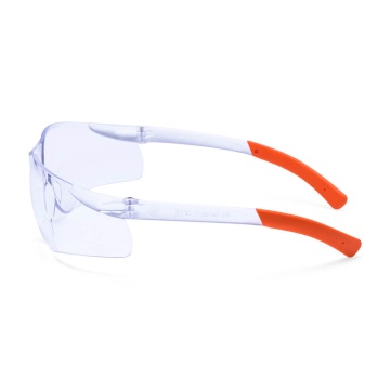 PW38 - Ochelari Transparenti Cu Brate Portocalii Pan View - Img 2