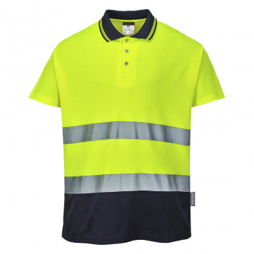 S174 - Tricou Polo Bumbac Confort Bicolor - Img 1