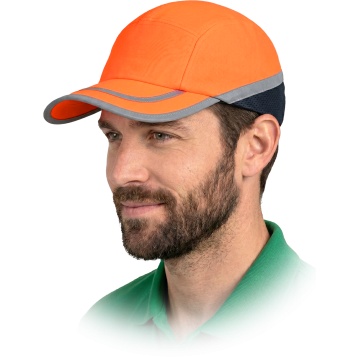 Sapca de protectie BUMPCAPFLUO HI-VIS, portocaliu