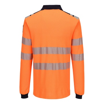 Tricou polo Hi-Vis cu maneca lunga FR734 Modaflame HVO, ignifug, antistatic, protectie ARC - Img 4