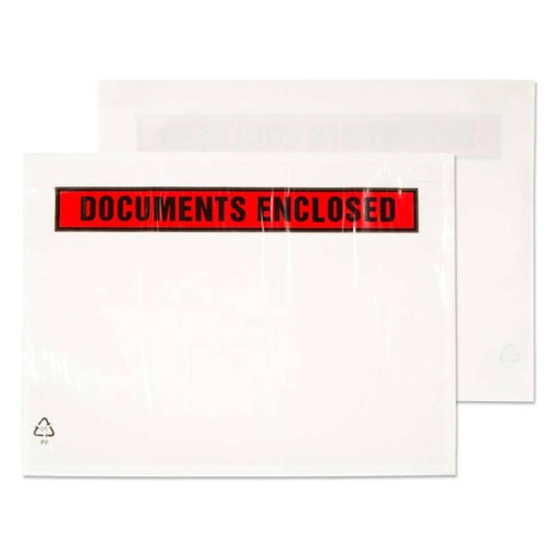 Plicuri Port-Document AWB C5 Documents Enclosed, 225x165mm, Autoadeziv, Transparent, 50Buc/Set