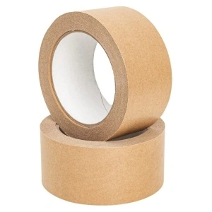 Bandă Adezivă din Hârtie Kraft Ecologică, Solvent, 48 mm x 50 m, Natur