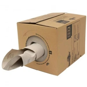 Hârtie de Umplutură Colete cu Dispenser Ecologic SpeedMan BOX, 450 Metri, Natur