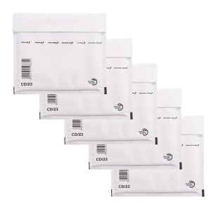 Plic Antisoc CD cu Bule de Aer, 200x175+50mm, Autoadeziv, Culoare Alb