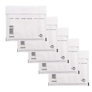Plic Antisoc CD cu Bule de Aer, 200x175+50mm, Autoadeziv, Culoare Alb