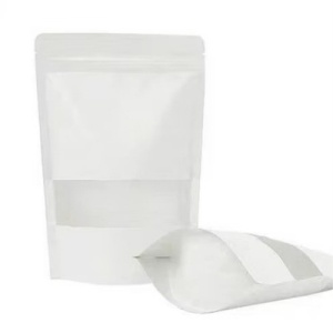 Pungi Stand Up cu Ziplock, 160×270×60 mm, Albe, 50 Buc/Set