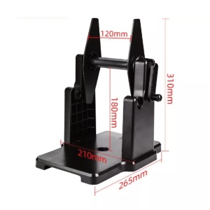 Suport Universal pentru Role Etichete – Compatibil cu Imprimante Termice, Plastic, Negru