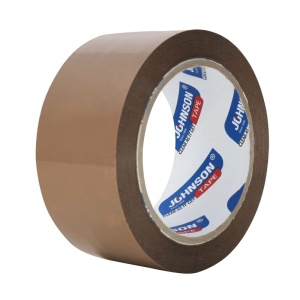 Bandă Adezivă pentru Ambalare Johnson 48mm/82 Metri, Acril, Maro
