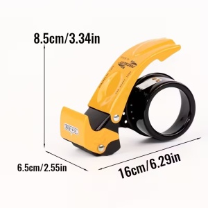 Dispenser Bandă Adezivă Portabil pentru Ambalare – Compatibil cu Bandă 50 mm, Metalic și Durabil