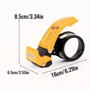 Dispenser Bandă Adezivă Portabil pentru Ambalare – Compatibil cu Bandă 50 mm, Metalic și Durabil