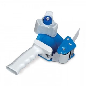 Dispenser Manual DLOffice pentru Bandă Adezivă 50mm/120 Metri, Plastic/Metal, Albastru/Alb