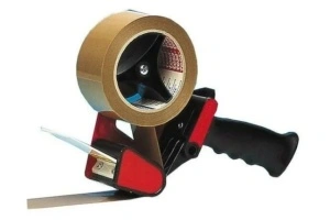 Dispenser Manual Tesa Classic pentru Bandă Adezivă, 50mm/120 Metri, Roșu/Negru