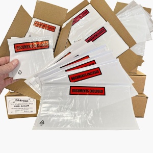 Plicuri Port-Document AWB C5 Documents Enclosed, 225x165mm, Autoadeziv, Transparent, 50Buc/Set