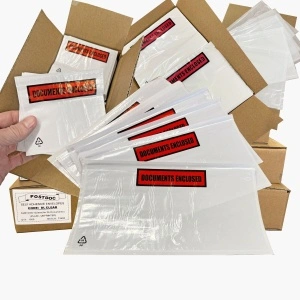 Plicuri Port-Document AWB C5 Documents Enclosed, 225x165mm, Autoadeziv, Transparent, 50Buc/Set