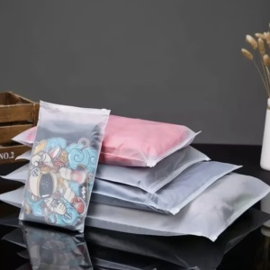Pungi Reutilizabile cu Zip și Cursor, Polietilenă, 70µm, 50Buc/Set