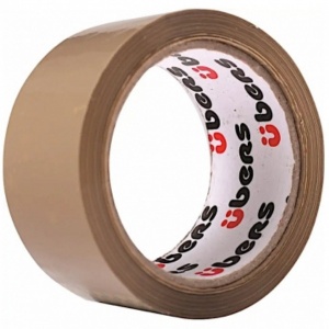 Bandă Adezivă pentru Ambalare Ubers 48mm/66 Metri, Acril, Maro