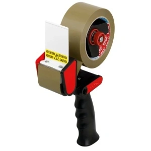 Dispenser Manual Tesa Classic pentru Bandă Adezivă, 50mm/120 Metri, Roșu/Negru