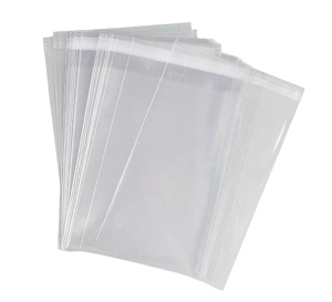Plicuri LDPE 350x460+65mm, 40µm, Autoadeziv, Transparent, 50Buc/Set