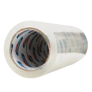 Bandă Adezivă pentru Ambalare 72mm/82 Metri, Acril, Transparent, 4 Buc/Set
