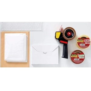 Dispenser Manual Scotch® 3M, 50mm/120 Metri, Negru + 2 Benzi Adezive, Maro