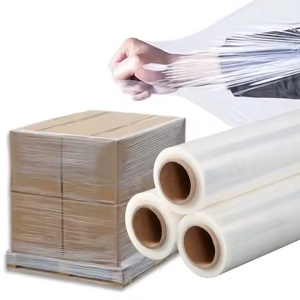 Folie Stretch pentru Ambalare – 2.4 Kg Net, 2.7 Kg Brut, 23µm, Transparentă