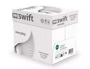 Hârtie Copiator A4, MM Swift, 80g/mp, 500Coli/Top, 5Topuri/Cutie