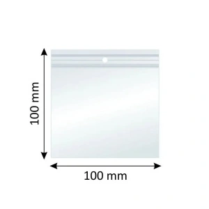 Plicuri cu Fermoar Ziplock, Polietilenă, 100x100mm, 40µm, 100Buc/Set