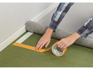 Bandă Adezivă 3M Carpet Tape, 50 mm x 15 Metri, Galben, Pentru Mochetă
