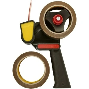 Dispenser Manual Scotch® 3M, 50mm/120 Metri, Negru + 2 Benzi Adezive, Maro