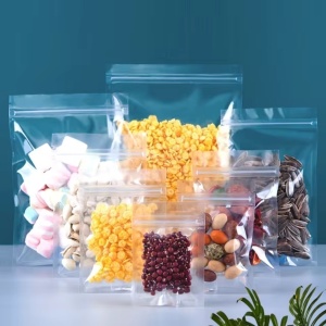 Plicuri cu Fermoar Ziplock, Polietilenă, 40µm, 100/Set