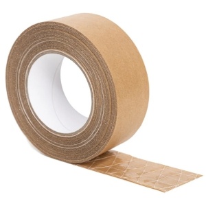 Bandă Adezivă din Hârtie Kraft Ranforsată, Fibră de Sticlă, 48 mm x 50 m, Natur