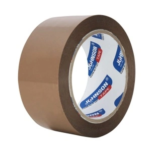 Bandă Adezivă pentru Ambalare Johnson 48mm/82 Metri, Acril, Maro