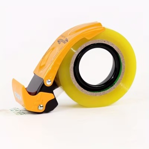 Dispenser Bandă Adezivă Portabil pentru Ambalare – Compatibil cu Bandă 50 mm, Metalic și Durabil