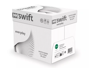 Hârtie Copiator A4, MM Swift, 80g/mp, 500Coli/Top, 5Topuri/Cutie
