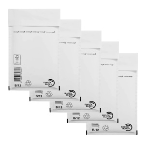 Plic Antisoc B12 cu Bule de Aer, 140x225+50mm, Autoadeziv, Culoare Alb