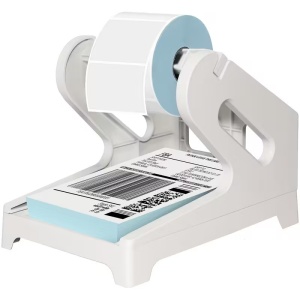Suport Universal pentru Role Etichete – Compatibil cu Imprimante Termice, Plastic, Alb