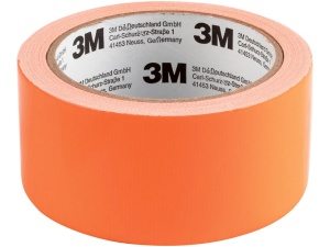 Bandă Adezivă Duct Tape 3M Extra Strong, Neon Portocaliu, 48mm x 10m - Pentru Semnalizare și Reparații