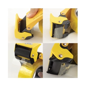 Dispenser Bandă Adezivă Profesional, Metalic, Portabil – Ideal pentru Ambalare și Sigilare