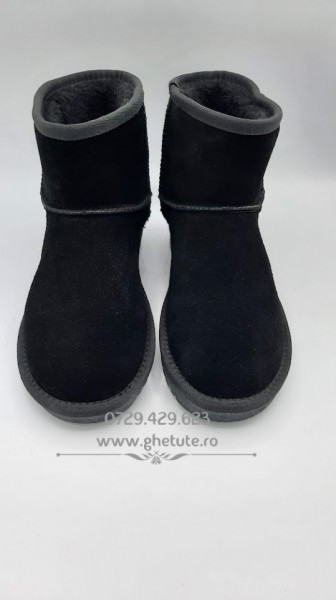 Ghete tip UGG - mini clasic, negru - Img 3
