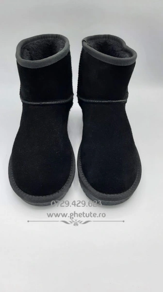 Ghete tip UGG - mini clasic, negru - Img 3