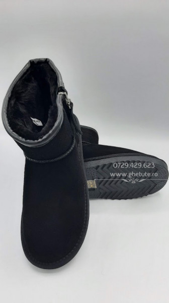 Ghete tip UGG - mini zip-36 - Img 3