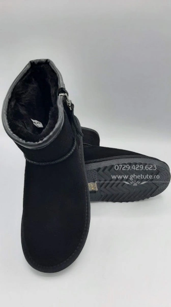 Ghete tip UGG - mini zip-36 - Img 3