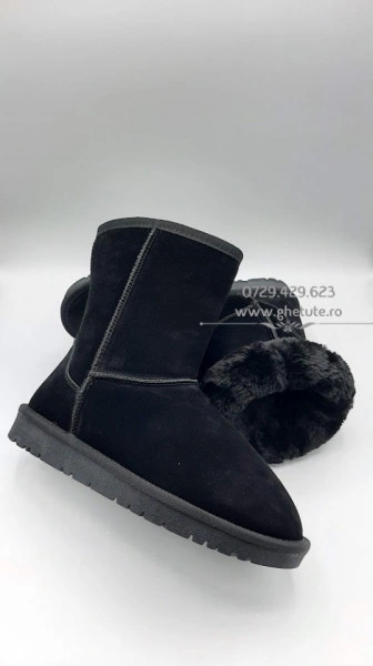 Cizme tip UGG - clasic mediu negru - Img 2